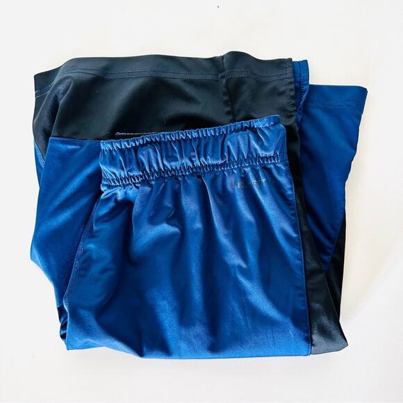 MENS NIKE Drifit Navy Blue Black Basketball Mesh Drawstring Workout Gym Shorts M - Picture 4 of 11